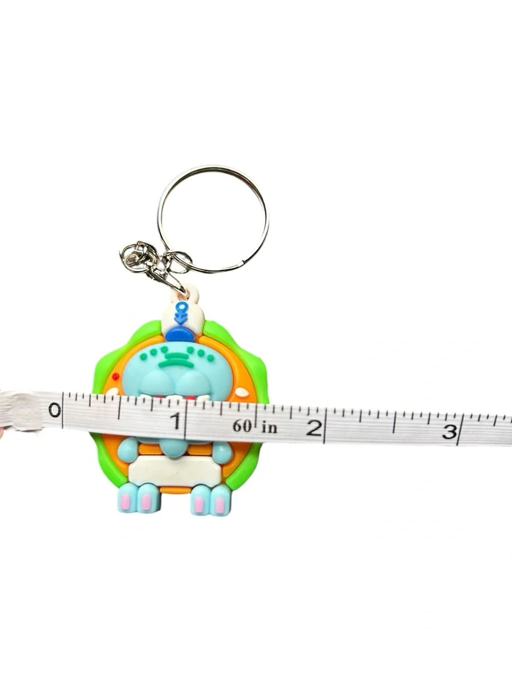4/$20 SpongeBob SquarePants Squidward Green & Blue Keychain